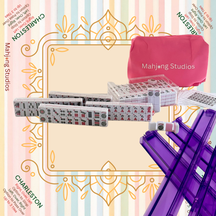 Mahjong Studios β Blush & Bamboo American Mahjong Bundle (166 Tiles)