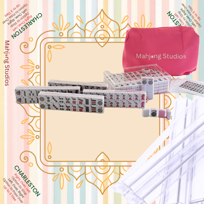 Mahjong Studios β Blush & Bamboo American Mahjong Bundle (166 Tiles)