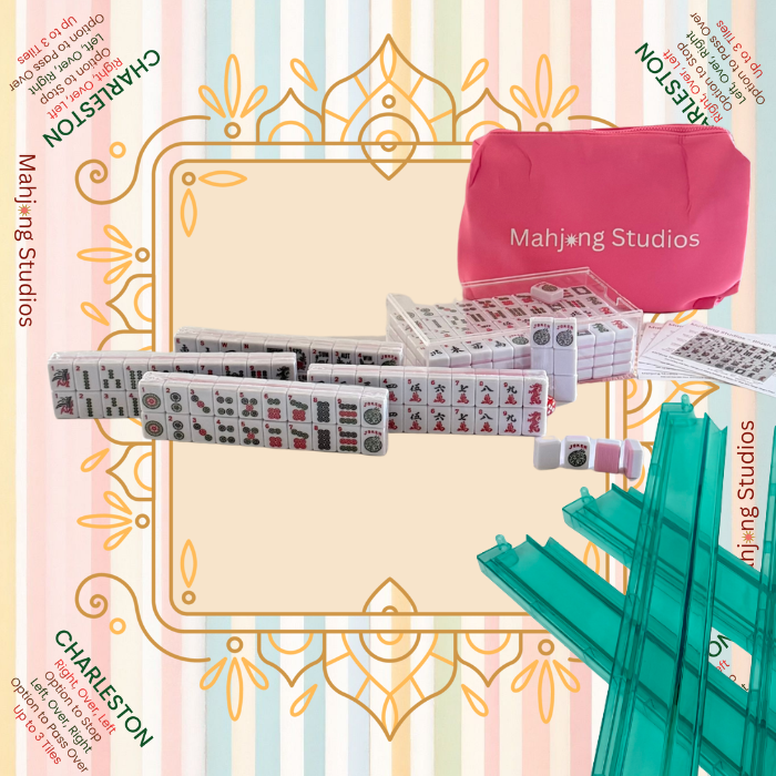 Mahjong Studios β Blush & Bamboo American Mahjong Bundle (166 Tiles)