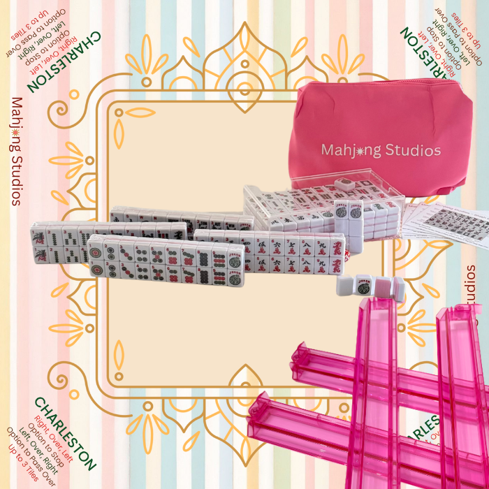 Mahjong Studios β Blush & Bamboo American Mahjong Bundle (166 Tiles)