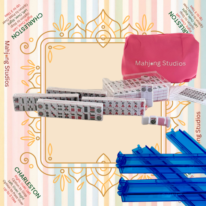 Mahjong Studios β Blush & Bamboo American Mahjong Bundle (166 Tiles)