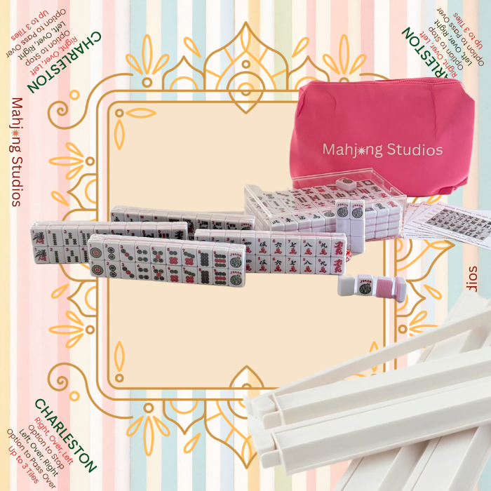 Mahjong Studios β Blush & Bamboo American Mahjong Bundle (166 Tiles)
