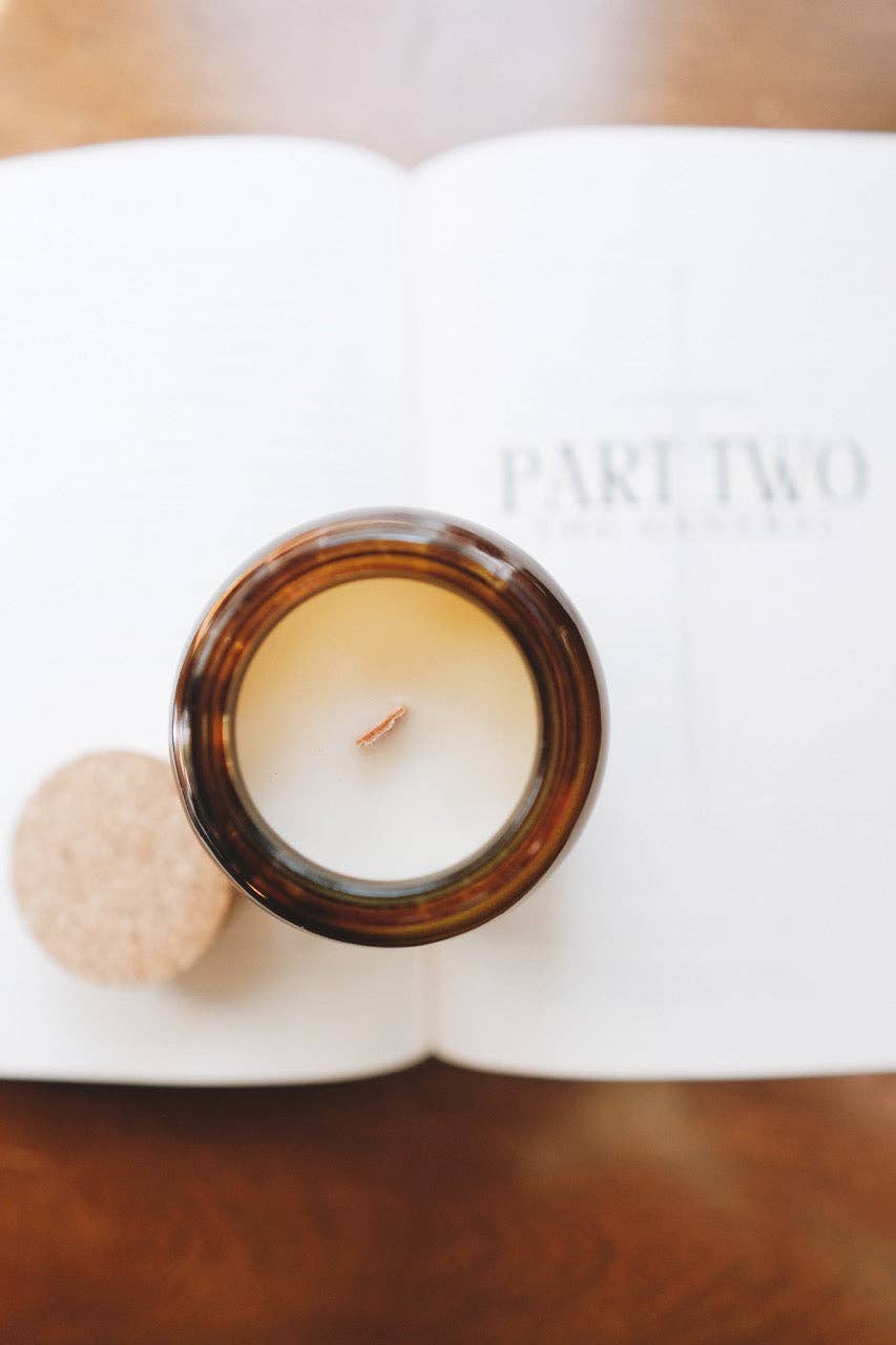 The General | 8oz Apothecary Organic Soy | Wood Wick Candle