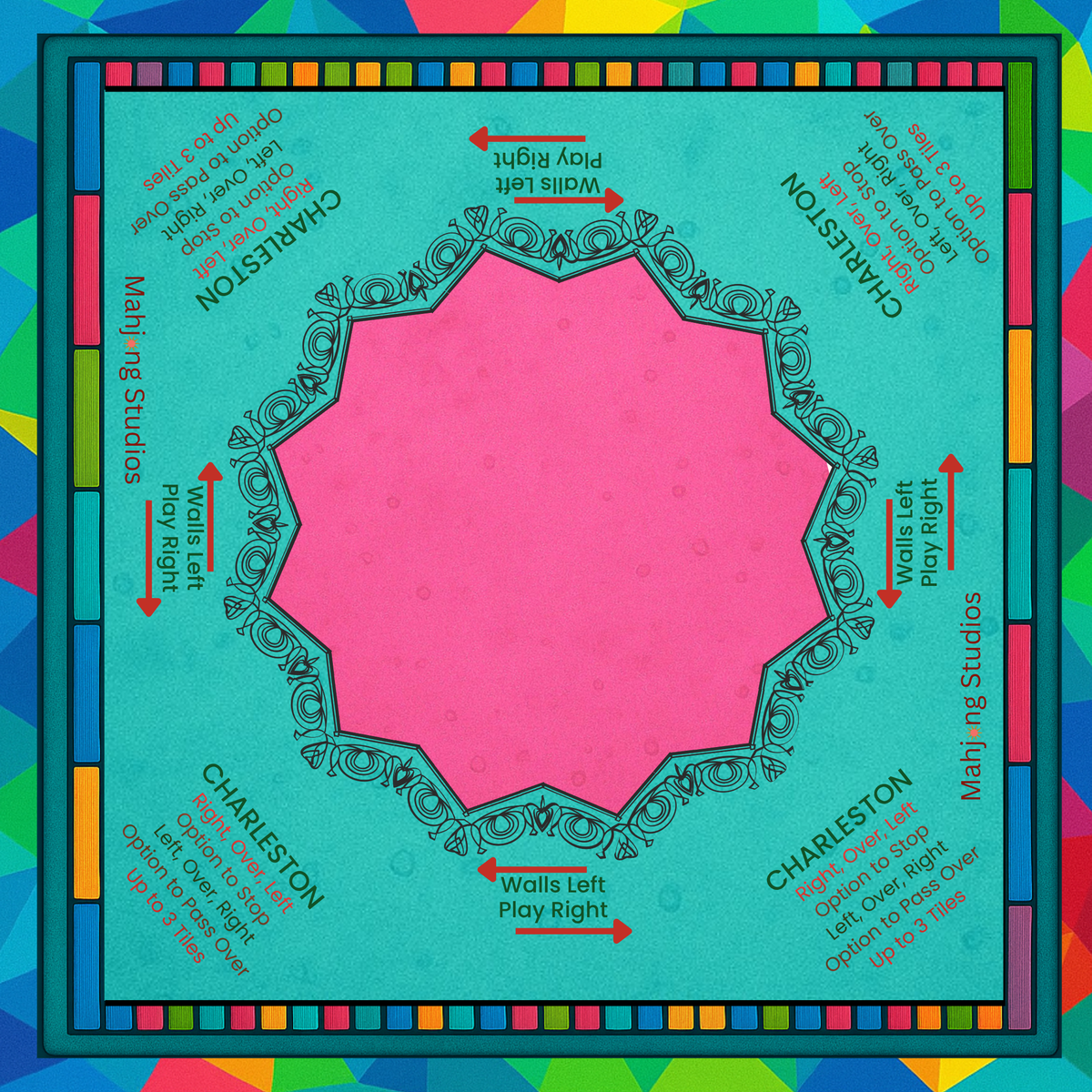 Mahjong Studios β Blush & Bamboo American Mahjong Bundle (166 Tiles)