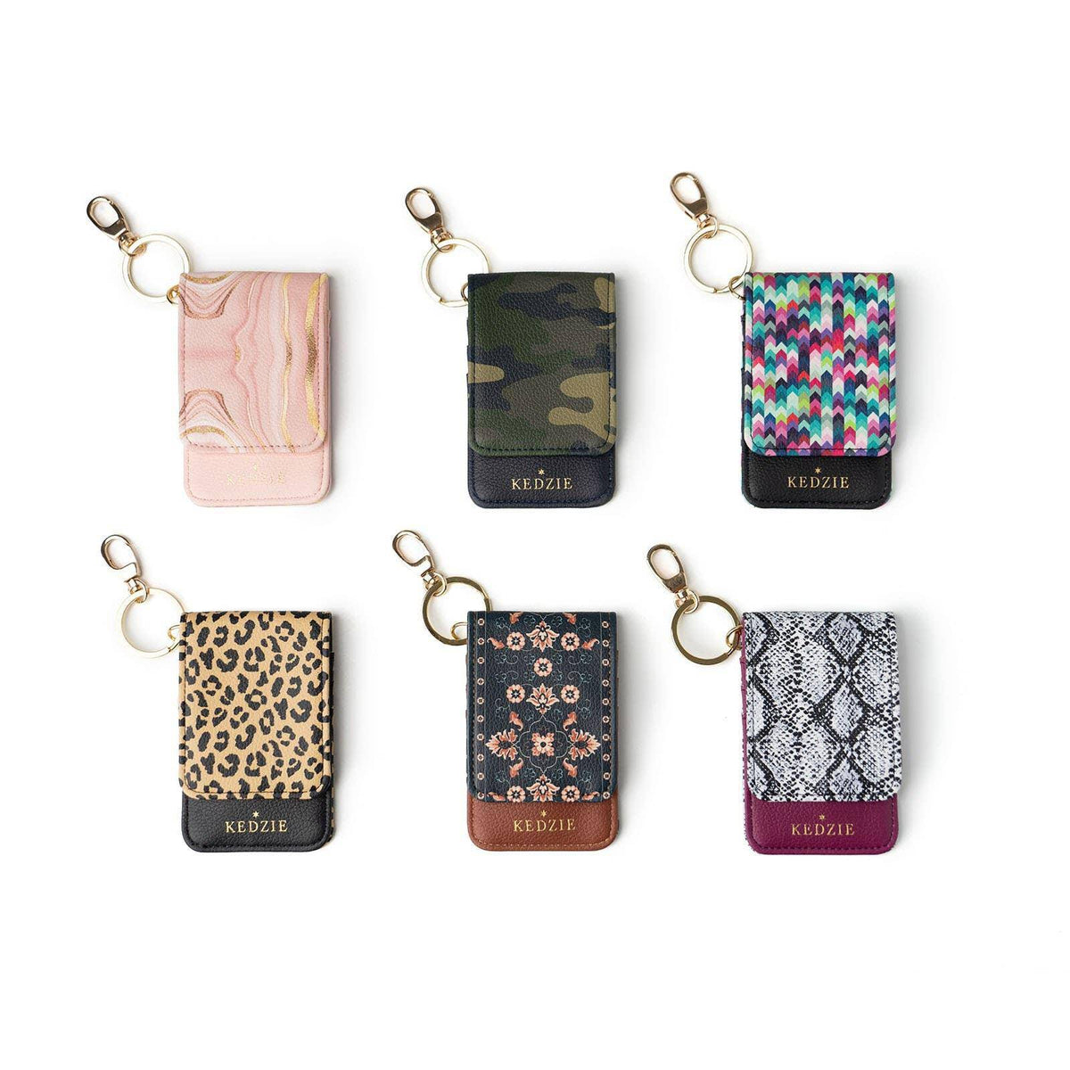 Kedzie Essentials Only ID Holder Keychain Assortment - The Floratory