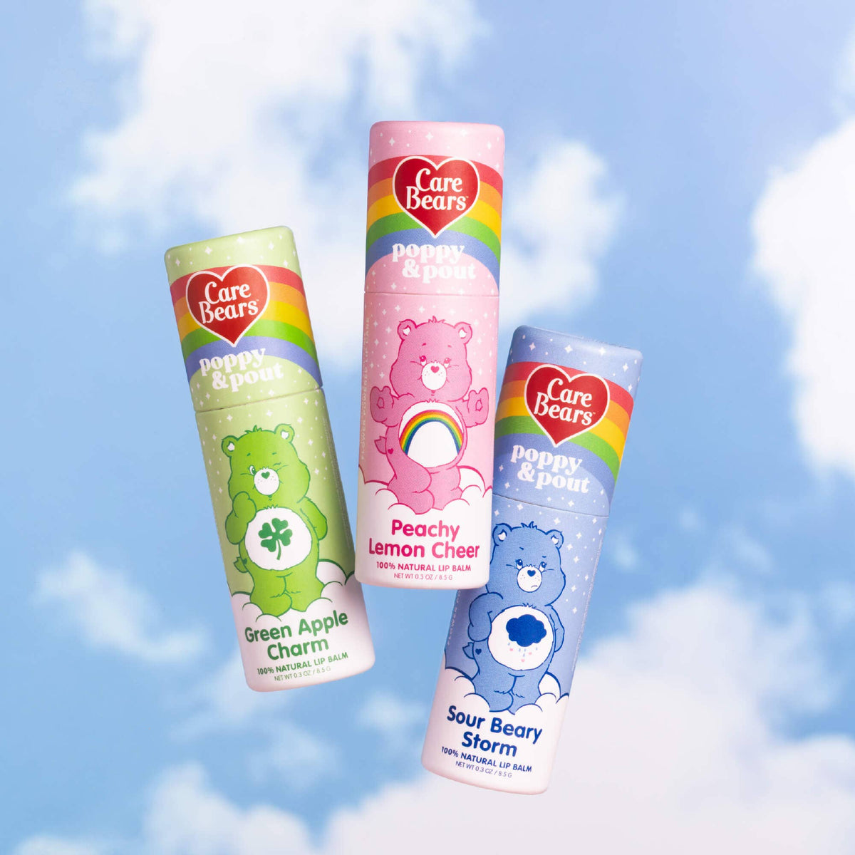 Limited Edition, Lip Balm Trio, Care Bears