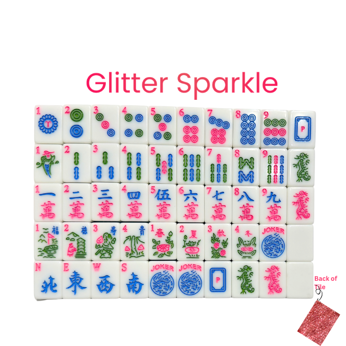 Glitter Sparkle - Mahjong Tiles – American Mahjong Tile Set (166 Tiles) Pin