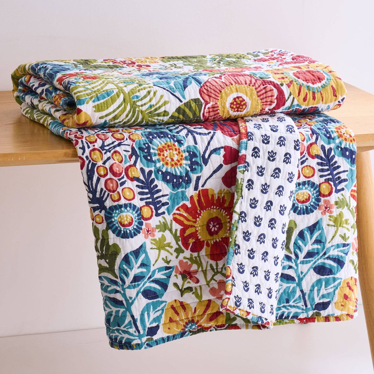 Night Garden Quilted Throw