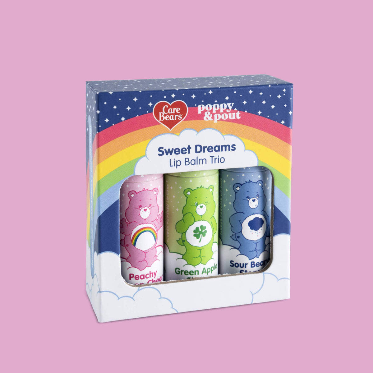 Limited Edition, Lip Balm Trio, Care Bears