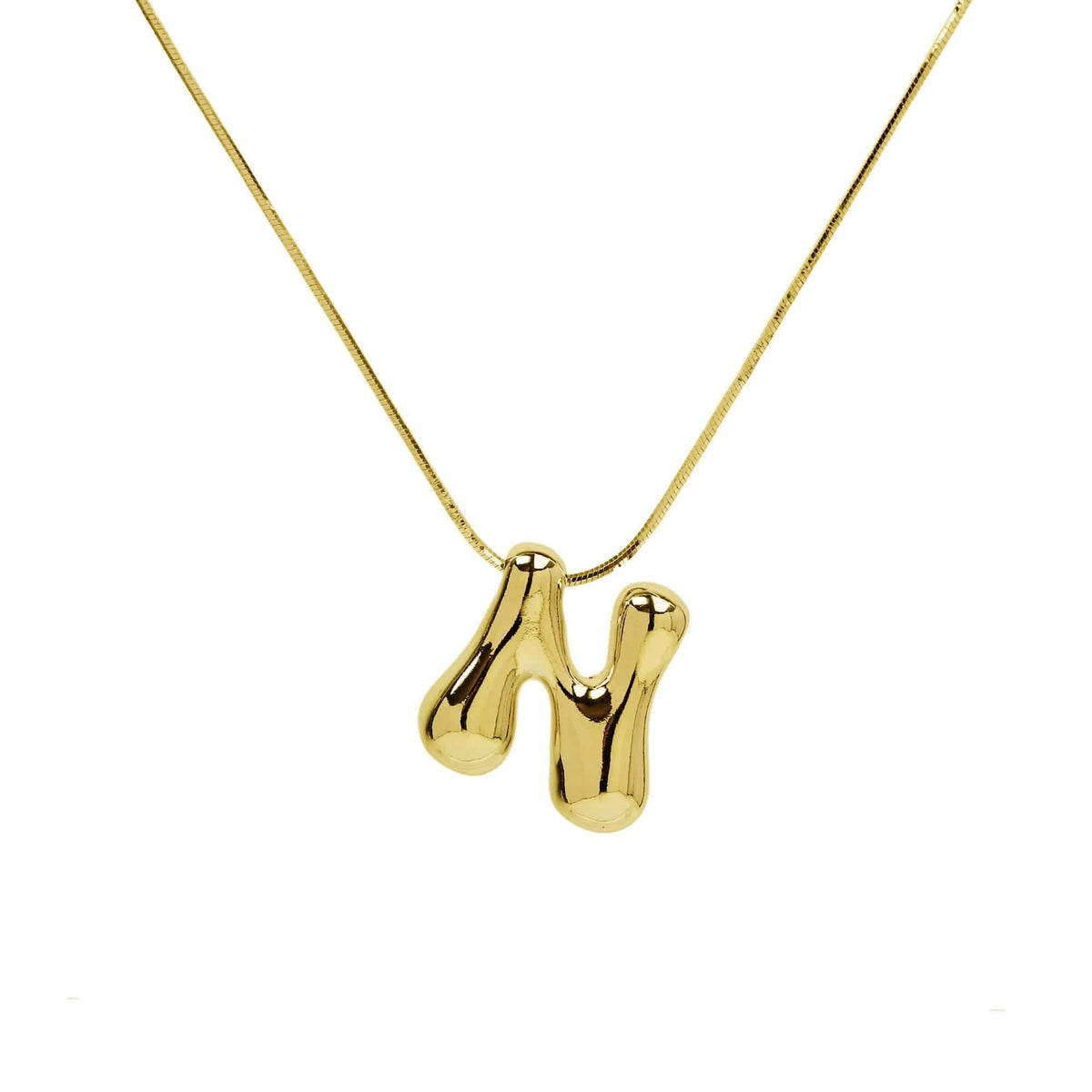 Initial Waterdrop 18K Gold Necklace - The Floratory